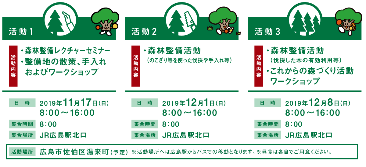 日程・活動スケジュール